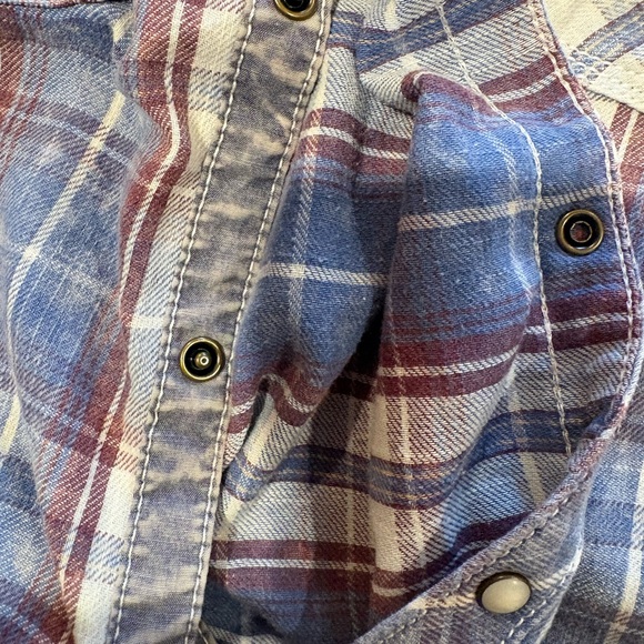 BKE Vintage standard fit men's pearl snap button-down shirt XL - Picture 6 of 12